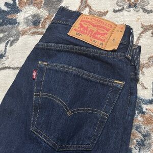 Levi's Dark Indigo Straight Jeans